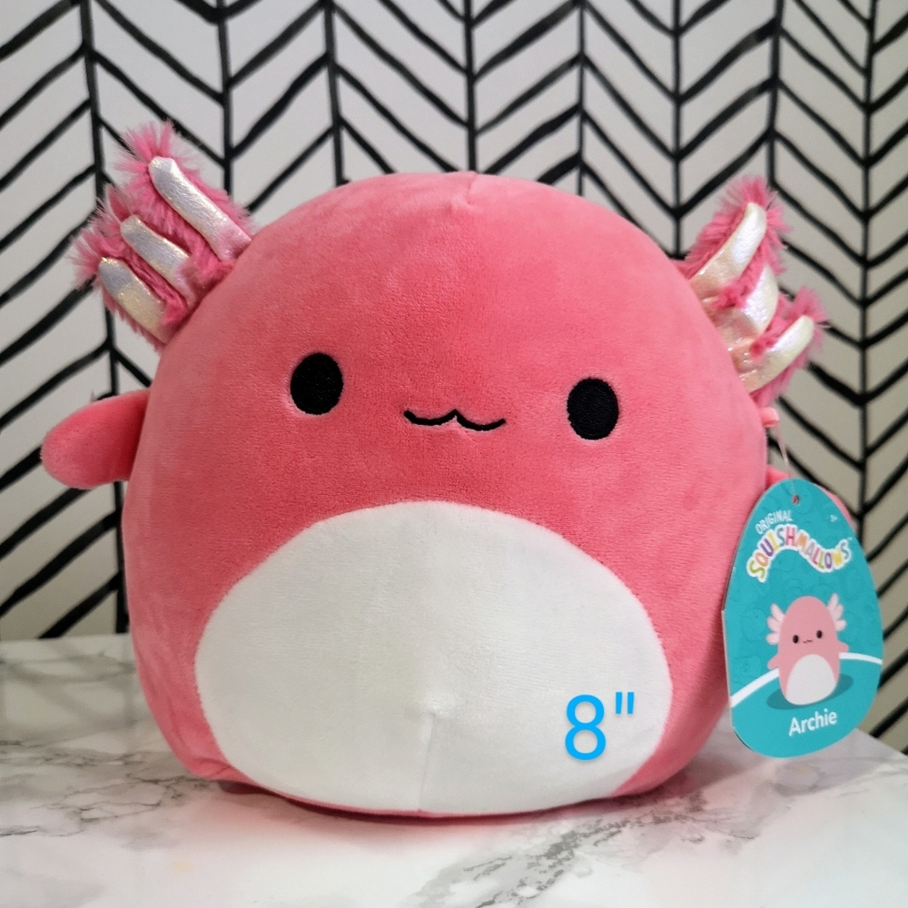 8" Hotpink Archie (axolotl) Squishmallows